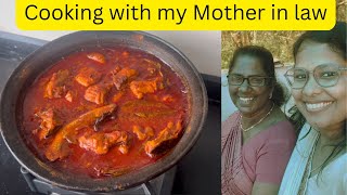 Cooking with Mother in law|Fish Curry|Lunch Preparation|Home