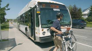 Se déplacer en vélo-bus à Sherbrooke