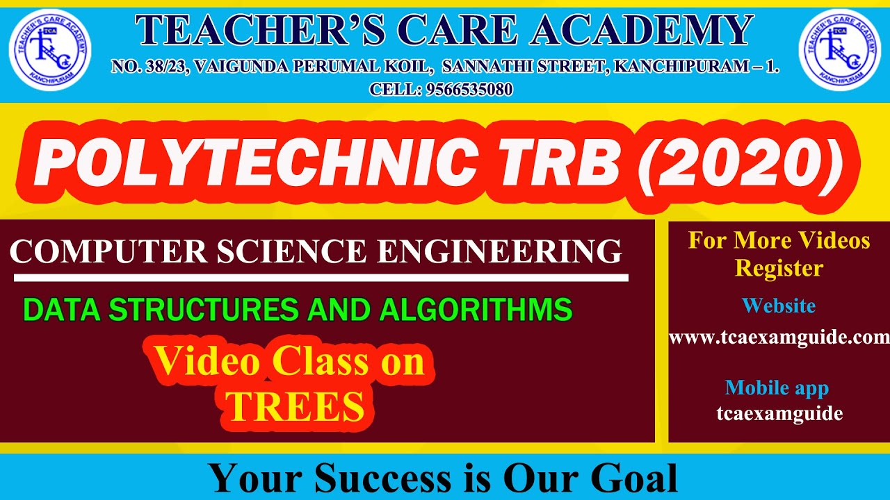 Polytechnic Trb 2020 Cse Data Structures And Algorithms Trees