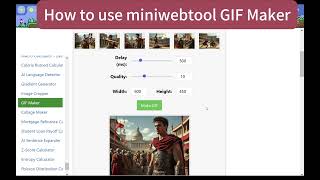 Create Animated GIFs in Seconds | Free GIF Maker miniwebtool