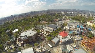 Funtime Gyro-Drop-Tower Freefall Wiener Freifallturm (Koidl) Prater Wien Vienna 2017 POV Onride 1