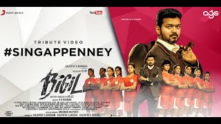 Bigil  #Singappenney Music Video (Tamil) | Thalapathy Vijay, Nayanthara | A.R Rahman | Atlee | AGS