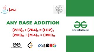 Any Base Addition | DSA Series in Java