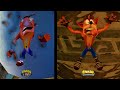 All DEATH ANIMATION Original VS N.Sane Trilogy (CRASH BANDICOOT 2)