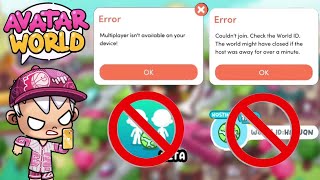 KENAPA ADA ERROR PERANGKAT TIDAK MENDUKUNG DAN TIDAK BISA JOIN MABAR MULTIPLAYER, AVATAR WORLD