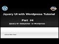 How to use jQuery UI with wordpress for beginners from scratch -  jQuery datepicker with Wordpress