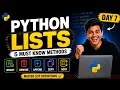 Python List Methods Complete Guide 🔥 | Day 7 Part 2