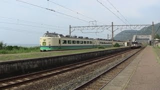 2013.08.19 羽越本線 越後寒川 下り 2007M いなほ7号 485系1000番台