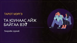 Би юунаас айж байгаа вэ?