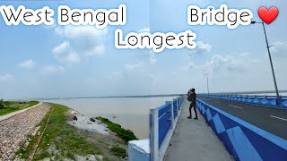 West Bengal longest bridge visit Kiya first time 😍|| finally reached joyee bridge 🌉||#hindivlog