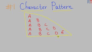 #1 Character Pattern in Java || Right Triangular Alphabet Pattern