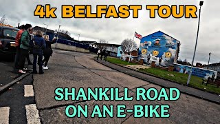 4k BELFAST TOUR- Shankill Rd on an e-bike