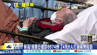 【每日必看】新高!港單日確診8674例 24死6人打過兩劑疫苗@中天新聞CtiNews 20220224