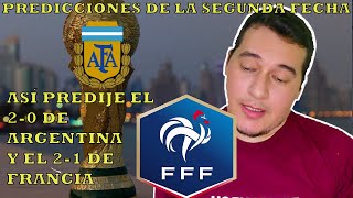 Así predije el 2-0 de Argentina a México y el 2-1 de Francia a Dinamarca. Segunda fecha  Qatar 2022