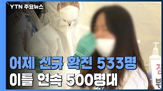 어제 코로나19 신규 확진 533명...이틀 연속 500명대 / YTN