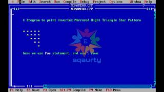 C Program to print Star Pattern Inverted Mirror right angle triangle || C pattern program tutorial