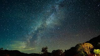 4K 兵庫県の砥峰高原で天の川を撮影しました。