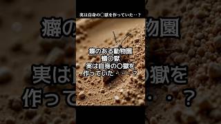 蟻◯獄、実は自身の◯獄を作っていた‥？【動物雑学】クスッと笑えるユーモラスな特徴を紹介しています。#shorts #動物 #雑学