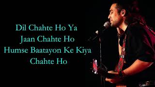 Jubin Nautiyal : Dil Chahte Ho (Lyrics) | Mandy Takhar | Payal Dev, A.M.Turaz | Navjit Buttar | New