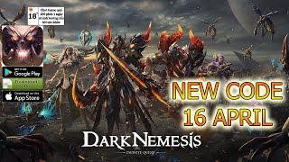 Dark Nemesis Infinite Quest *New Giftcode* || Redeem Code Dark Nemesis Infinite Quest 16 April