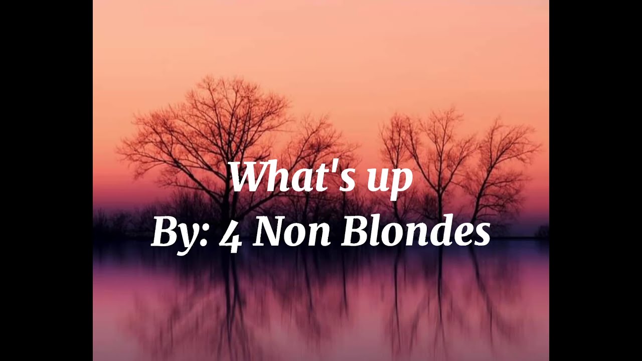 What's Up / By 4 Non Blondes 🎶 LYRICS 🎶 - YouTube