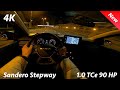 Dacia Sandero Stepway 2023 - Night POV drive & FULL Review in 4K | 1.0 TCe 90 HP