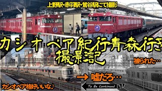 【カシオペア紀行】カシオペア紀行を上野駅・鶯谷駅・赤羽駅で撮影してきました。