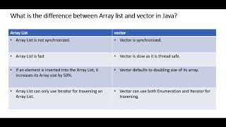 Difference between array list and vector #java #arraylist #tutorial #coding #vector