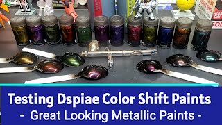 Testing Dspiae Color Shift Metallic Paints - Beautiful Deep Colors