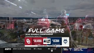 Oklahoma vs UConn - Mar 29, 2025 | NCAA Womens Sweet Sixteen