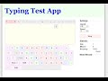 Typing Test App using JavaScript