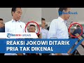 Reaksi Jokowi saat Tiba tiba Ditarik Pria Tak Dikenal di RSUD Konawe, Presiden Sempat Terdorong