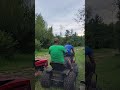 Trying to mow faster! Using our PowerSmart USA mower