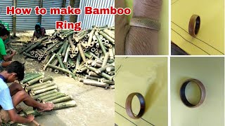 How to make Bamboo Ring at home.  Amazing Diya craft. #Ring @Ring #anjbamboocraft