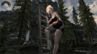 (Skyrim)NPCを巻き込んでポーズMODでお遊び