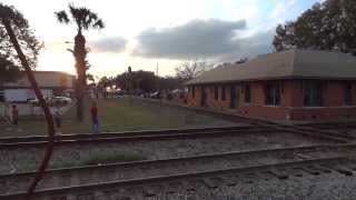 Amtrak 92 NB crossing the Plant City Diamond by Station Museum