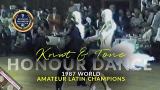 1987 Knut Saeborg and Tone Nyhagen HONOUR DANCE as The World Amateur Latin Champions  - SOUTHAMPTON