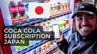 Coca Cola vending machine subscriptions in Japan