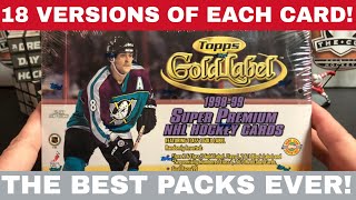 These are the best packs ever! Opening up a box of 1998-99 Topps Gold Label Hockey.