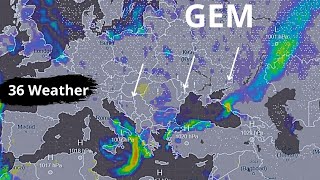 Europe Weather | February 27, 2025 - GEM (Canadian Model), Precipitation (Rain \u0026 Storms) in Europe