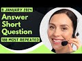 PTE Answer Short Question - JANUARY 2024 - Most Repeated