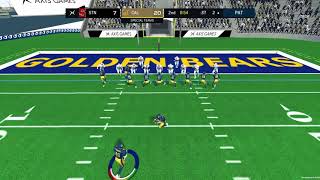 Axis Football 2018 - Beta 3.0 Game play request. NCAA Mod Cal vs Standford