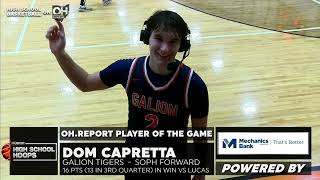 MVP: Galion's Dom Capretta vs Lucas