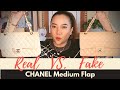 [REAL vs. FAKE] CHANEL Medium Classic Flap SUPER-FAKE Detail Comparison | My First Luxury