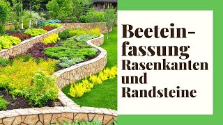 Beeteinfassung, Rasenkanten \u0026 Randsteine – Drei einfache Ideen