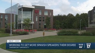Working to get more Spanish speakers their degree