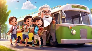 The Wheels on The Bus Song  | Lalafun Nursery Rhymes & Kids Songs