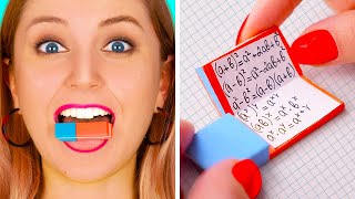 FUNNY DIY SCHOOL HACKS || Easy Crafts and Hacks For Back To School! by 123 GO!