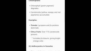 Symptoms of fruit ripening