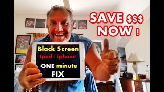 How to fix an Apple Ipad, Iphone, BLACKSCREEN FAST!